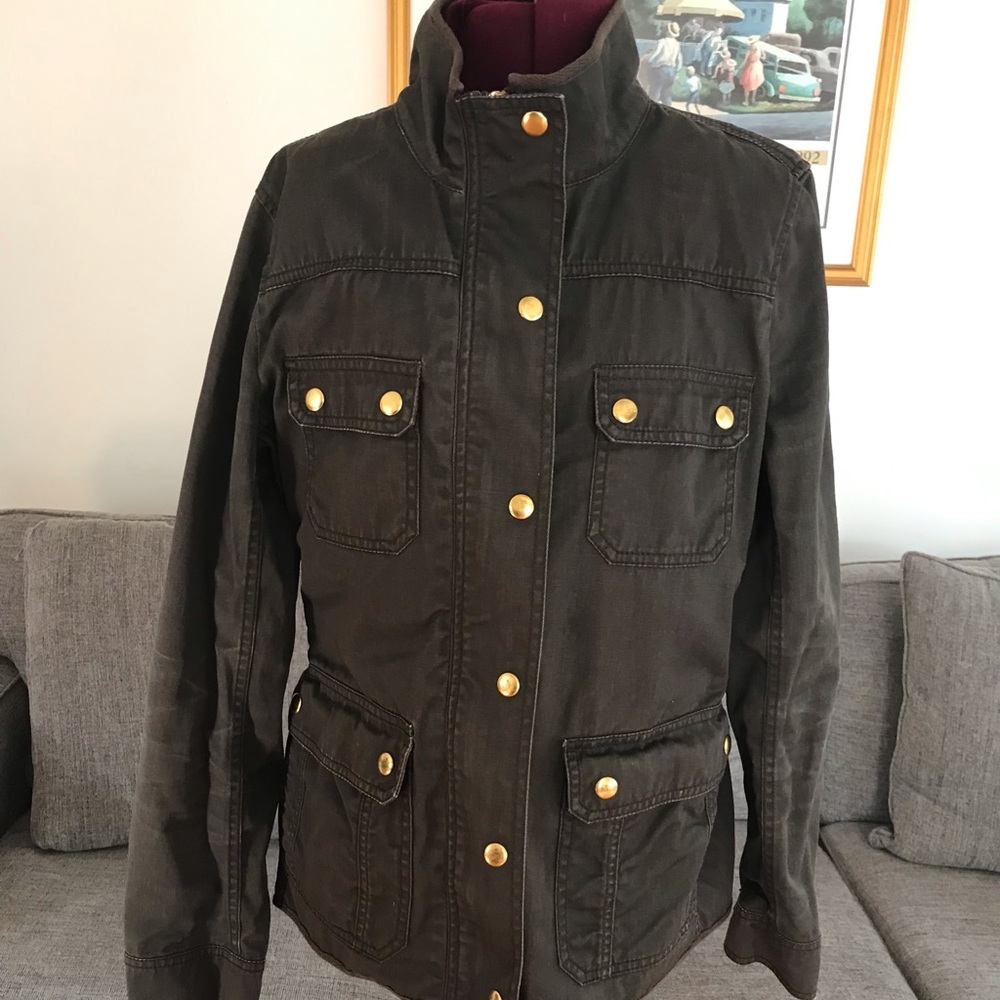 J.Crew Factory mossy brown field jacket